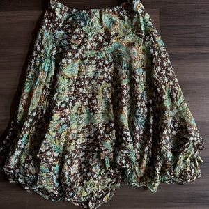 fairy core float green and brown skirt